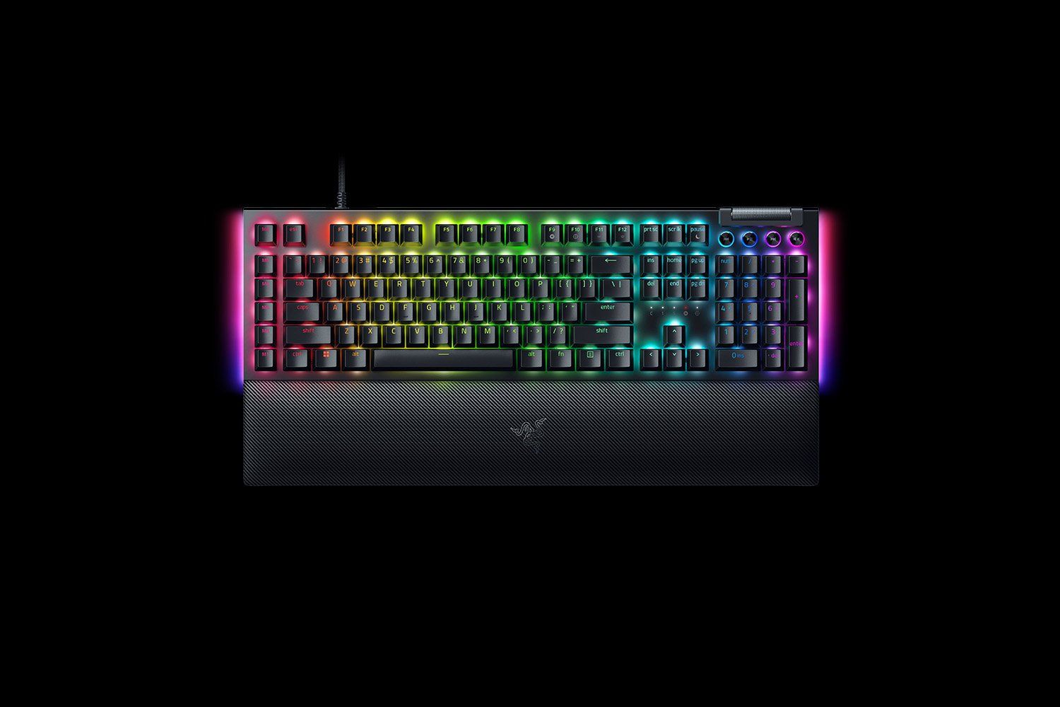 Teclado Razer BlackWidow V4 Gaming, USB, Diseño QWERTY, Conmutadores mecánicos, Iluminación RGB LED, Negro