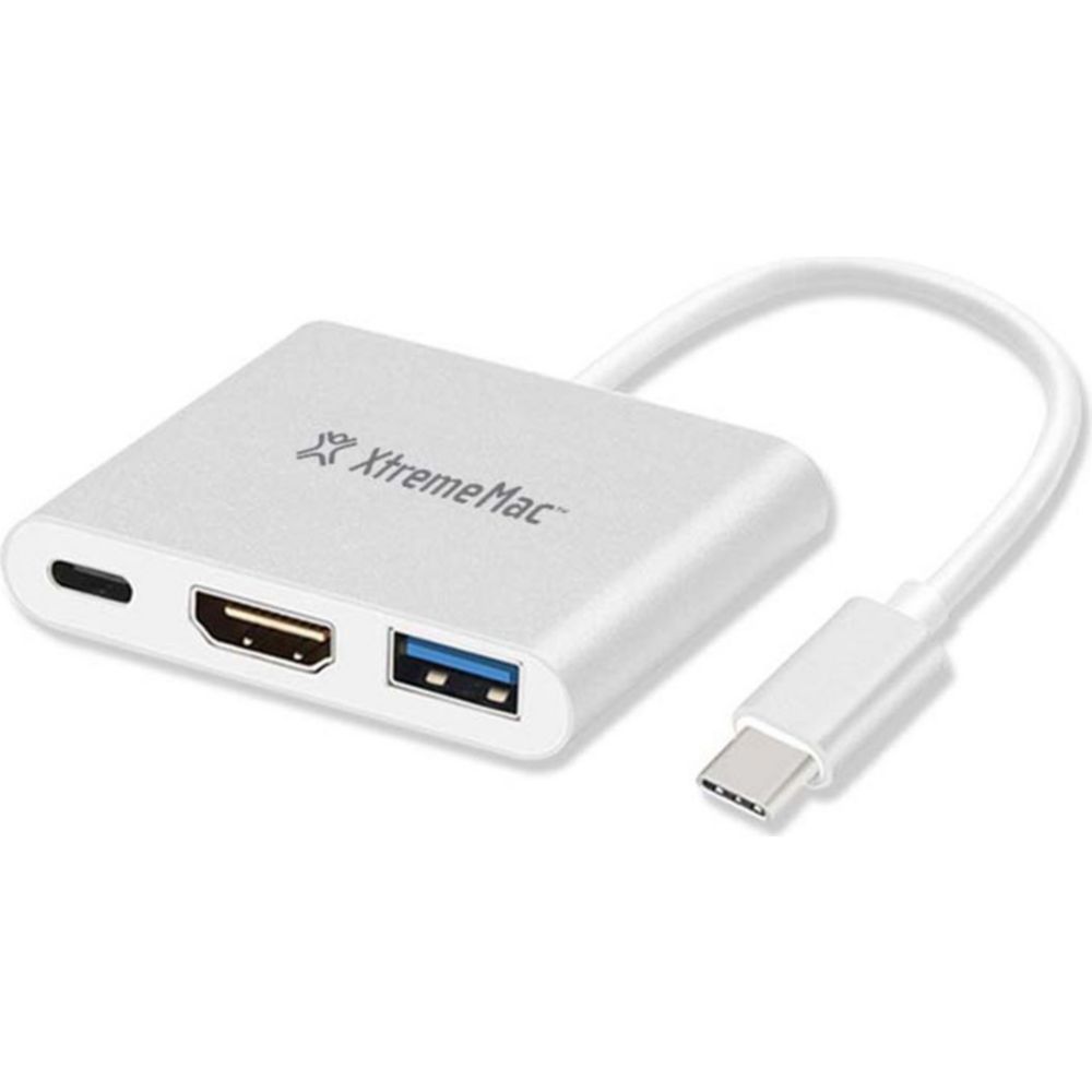 Hub Xtrememac USB C - 3 ports (HDMI, USB-A, USB-C PD)
