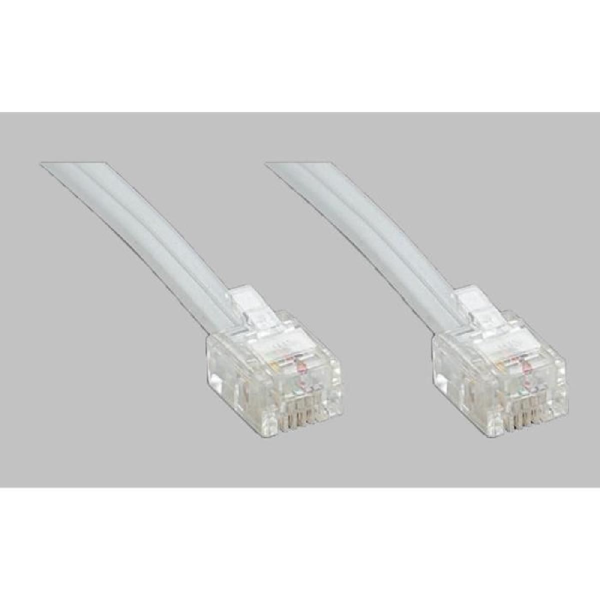 TechniSat High-Speed ADSL RJ11 Cable - 5m - White