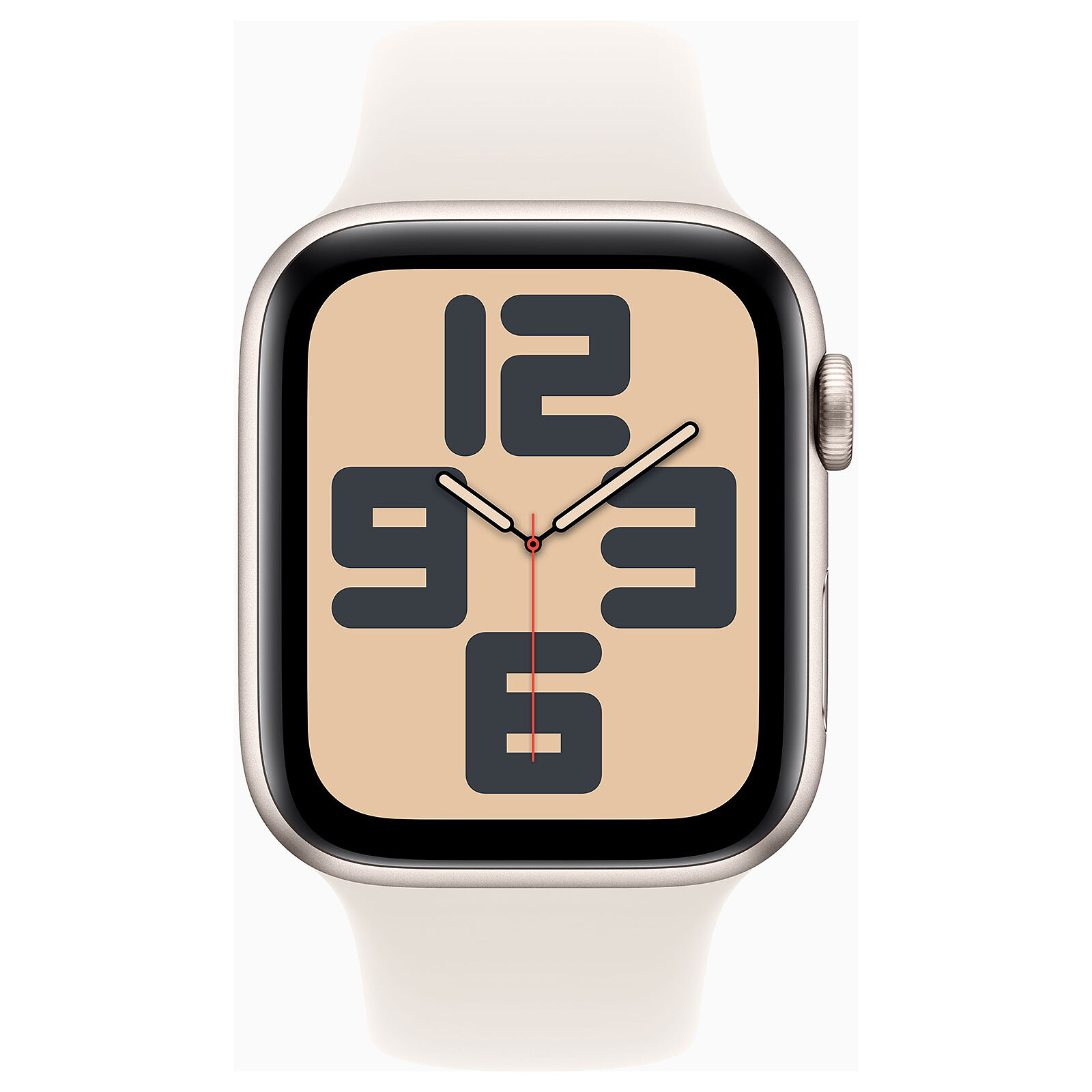 Apple Watch SE GPS (2024) 44 mm Aluminium Stellar Light Sport Wristband M/L 