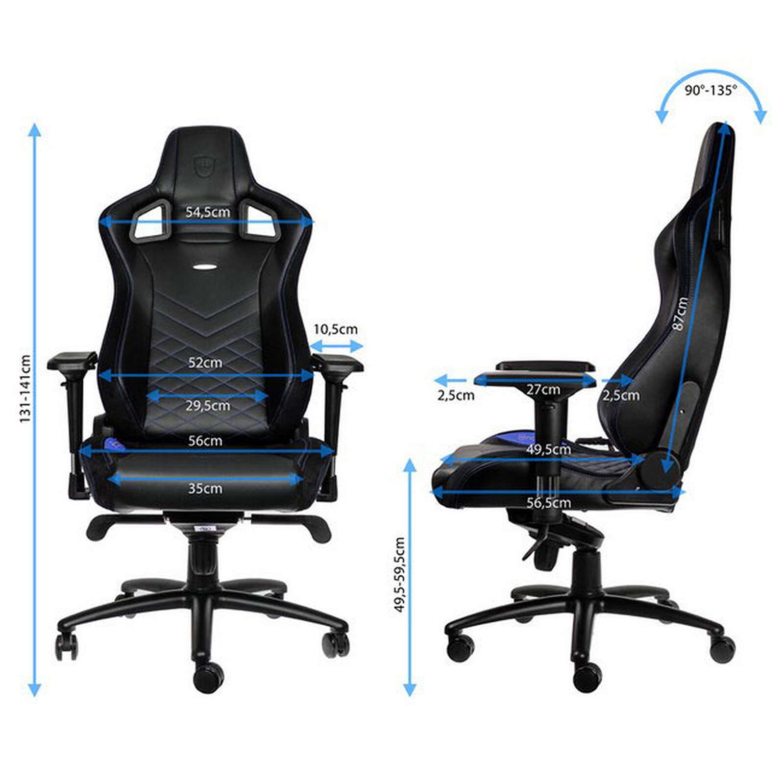 Noblechairs Epic (black/blue)