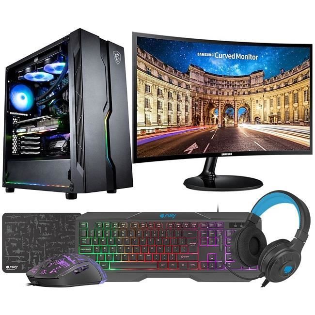 VIST Gaming PC - Ryzen 7 5700G, 32GB RAM, AMD Vega 8, 1TB SSD, 24inch LCD, Windows 11 Pro