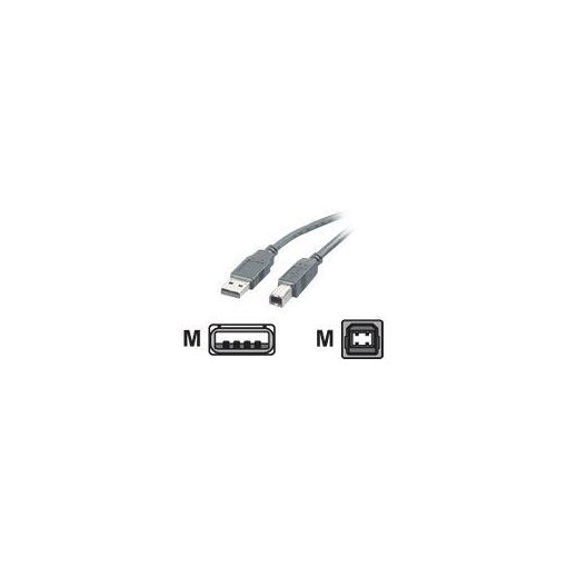 Câble USB Roline - USB A vers USB Type B - 2.0 - 80 cm - Noir