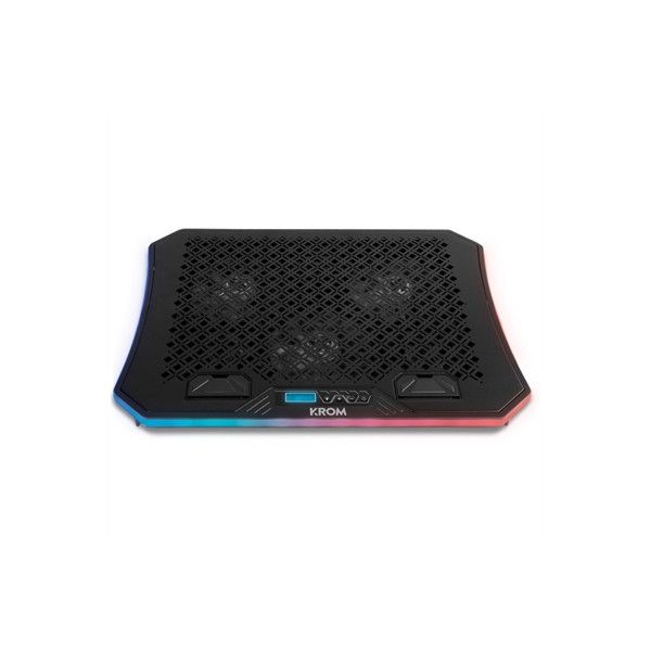 Krom Kooler Laptop Cooling System, 19" (48.3 cm), 2100 RPM, Black