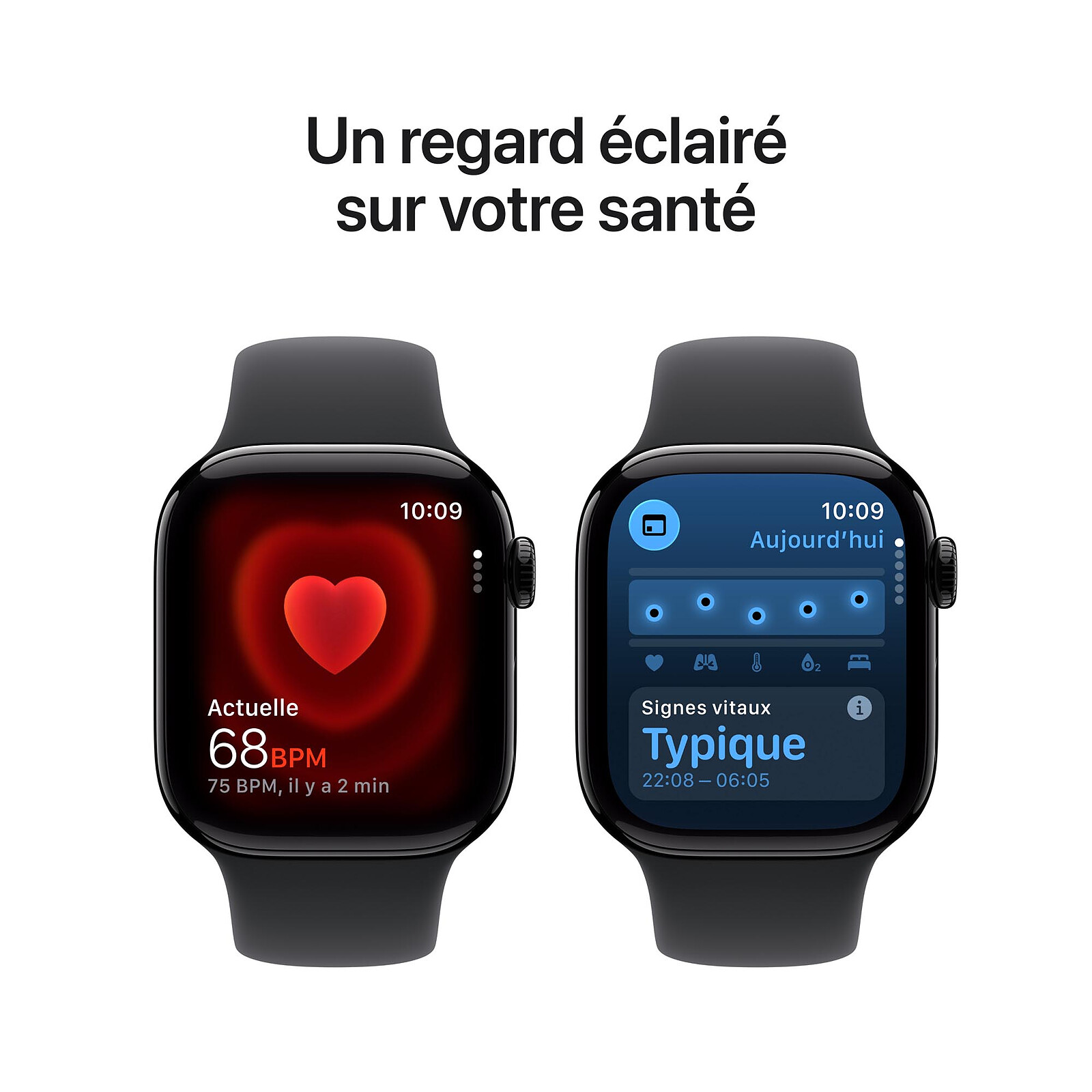 Apple Watch Series 11 GPS 42 mm Jet Black Aluminium Sport Band Black M/L