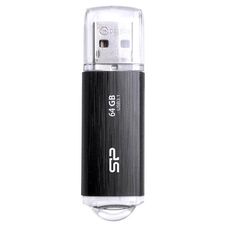 Silicon Power Blaze B02 64GB USB Flash Drive Type-A 3.2 Gen 1 (3.1 Gen 1) Black