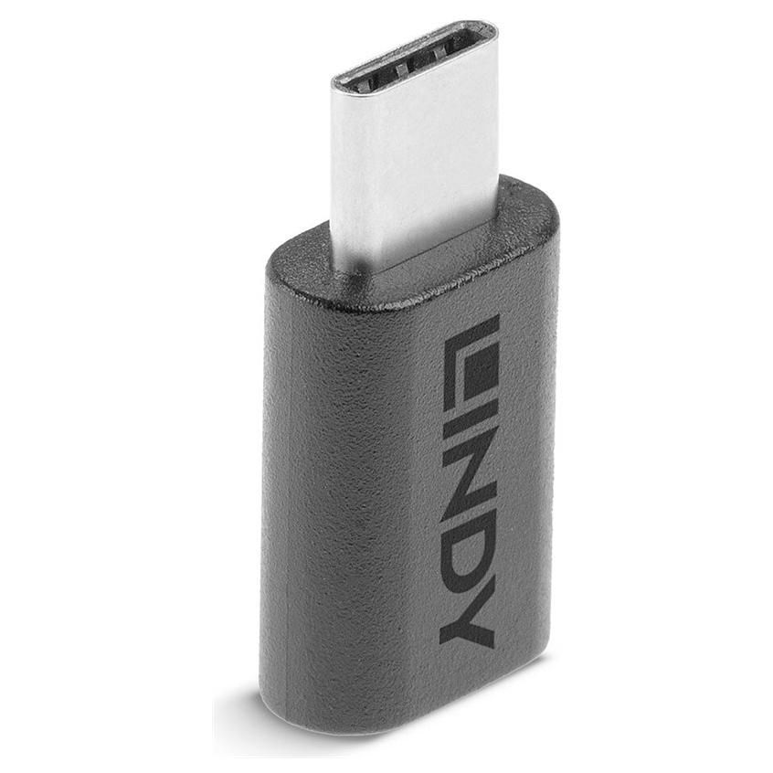 Lindy - Adaptateur USB - Micro-USB Type B (F) pour USB-C (M) - USB 2.0