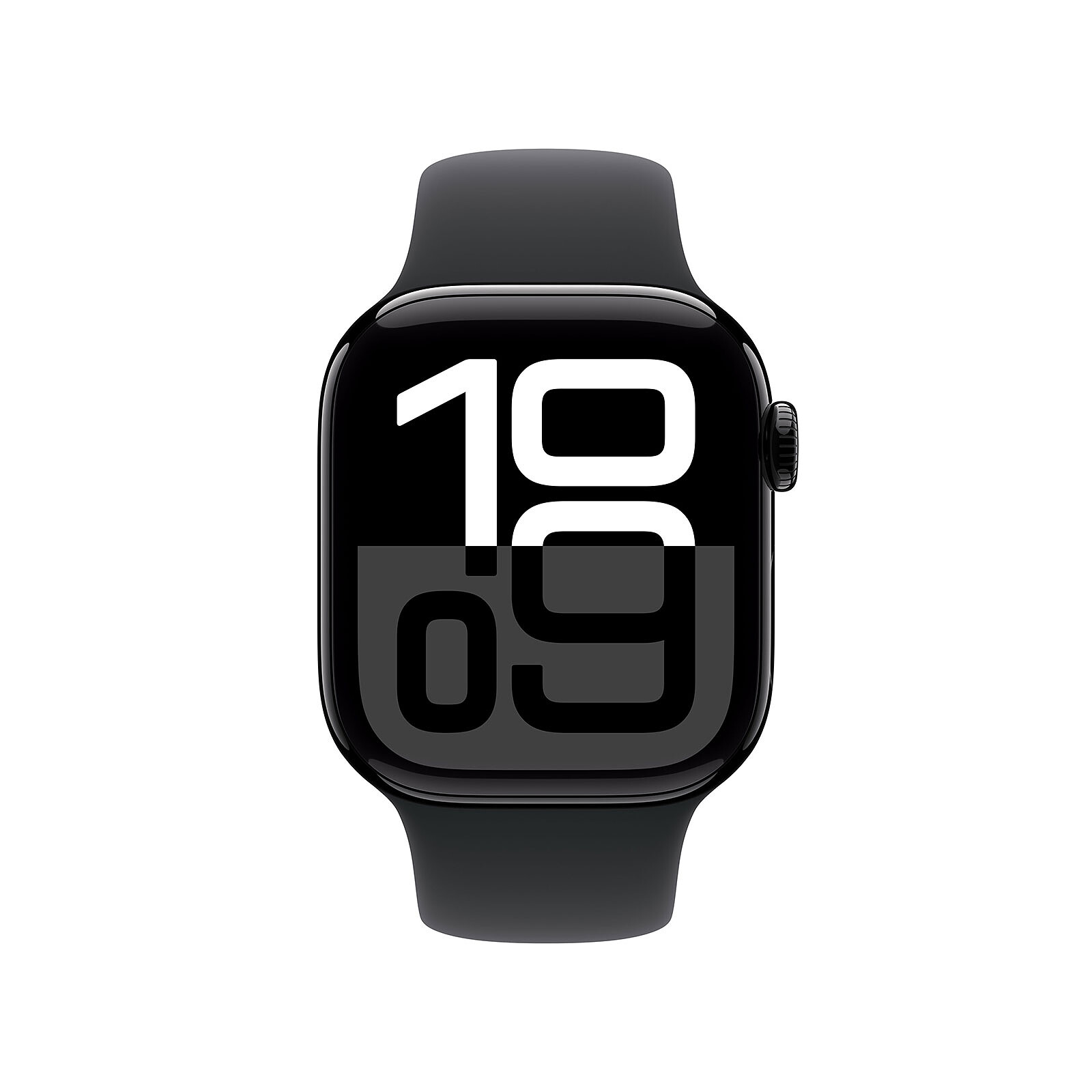 Apple Watch Series 10 GPS 42 mm Jet Black Aluminium Sport Band Black S/M
