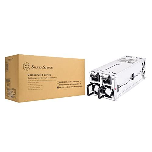 Silverstone 2U Redundant Power Supply 1000W - Silver