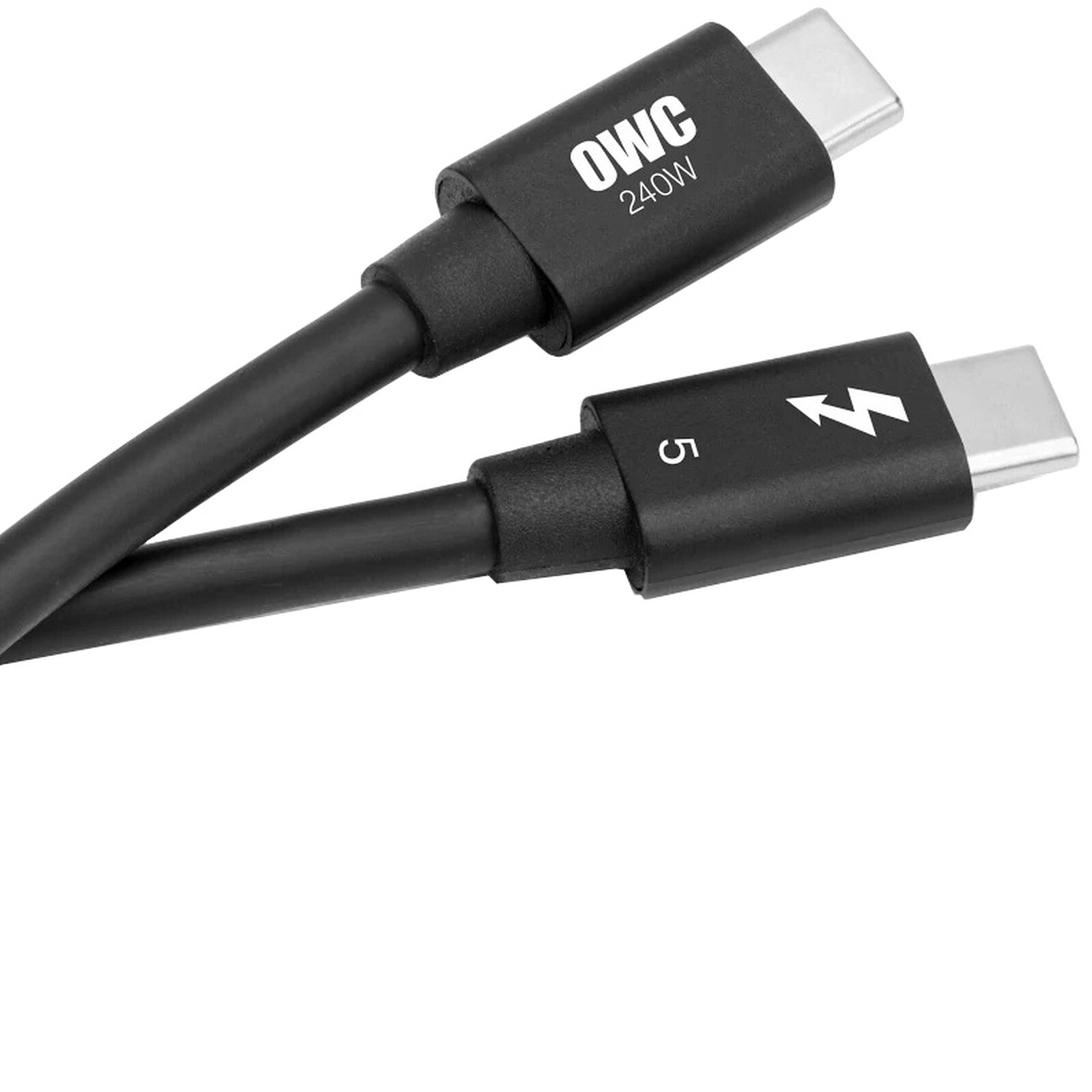 OWC Thunderbolt 5 (80 Gb/s) USB-C Cable - M/M - 0.8 m - Black