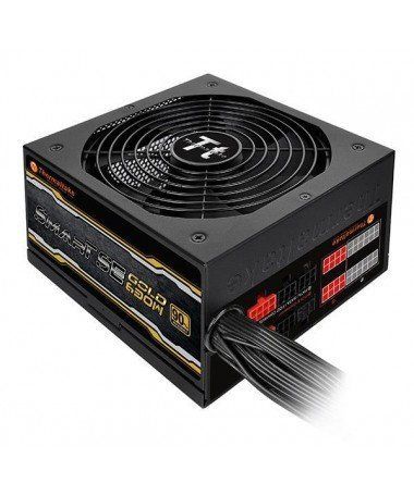 Unidad de alimentación Thermaltake ATX de 700 W Smart SE2 Negro (87% de eficiencia, semimodular, ventilador de 140 mm)