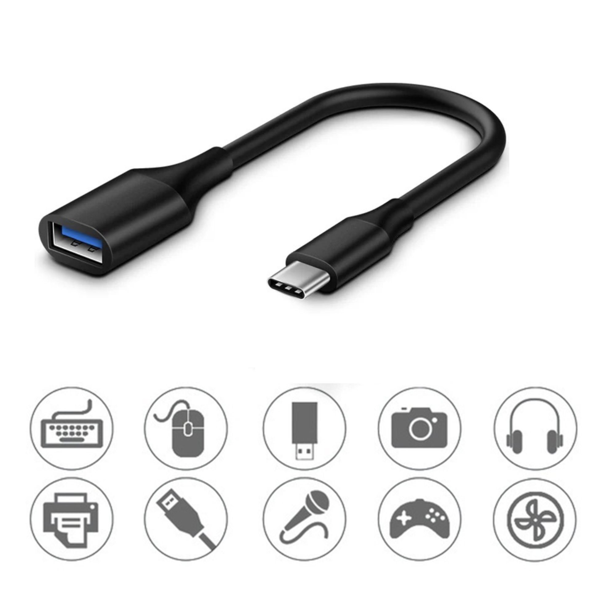 USB-C to OTG Adapter - Connect USB Devices to Your Smartphone or Tablet