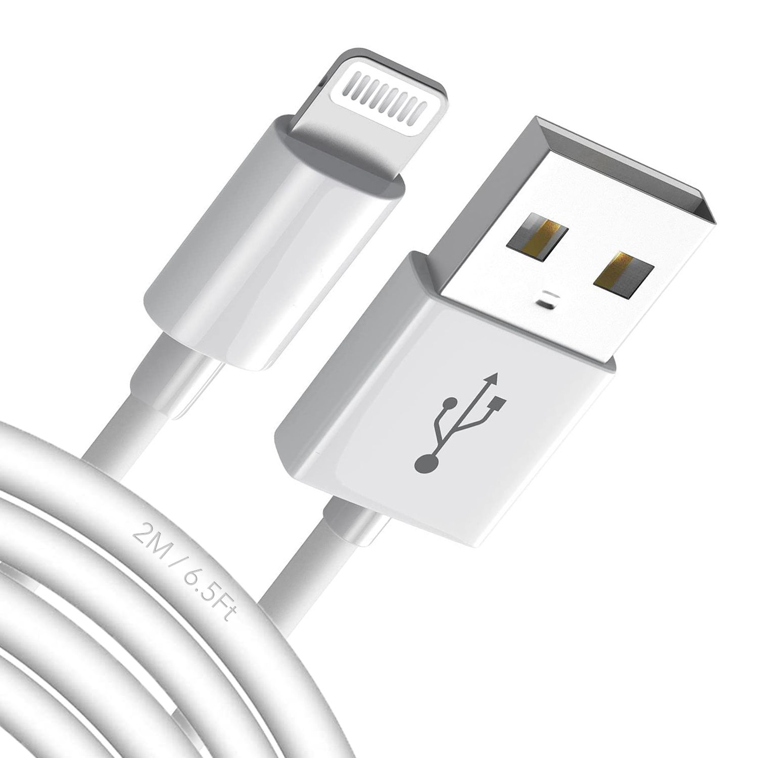 Magnet 2m Charging and Sync Cable, 2.4A, Compatible with iPhone, USB-A to Lightning
