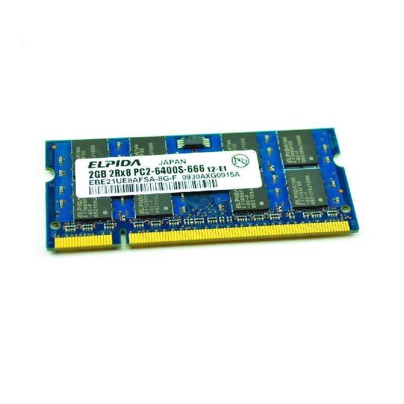 Elpida 8GB DDR2 SODIMM RAM (ELPIDA EBE21UE8AFSA-8G-F, 800MHz CL6)
