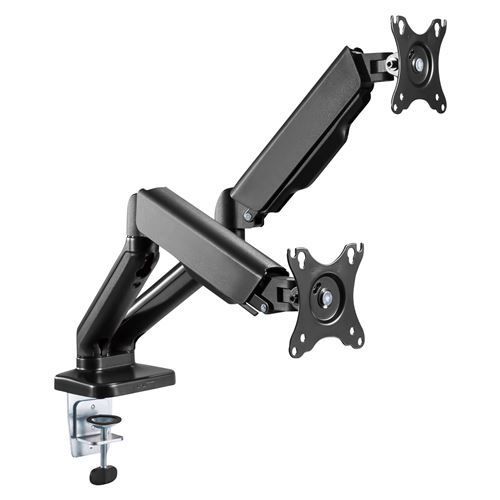 TNB Ergo Line Computer Stand - Dual Articulating Monitor Arm - Black