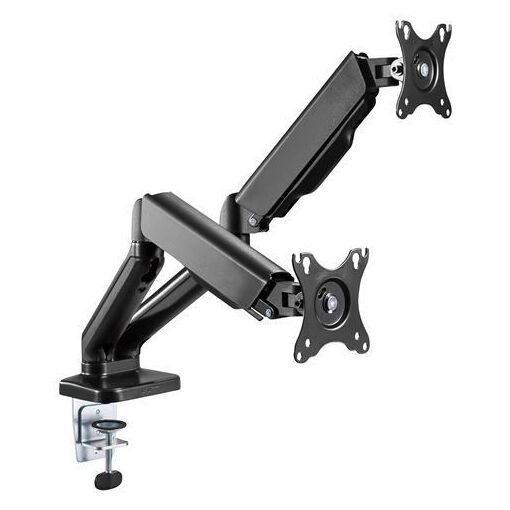 Soporte para computadora TNB ERGO LINE - Brazo doble articulado para monitor - Negro
