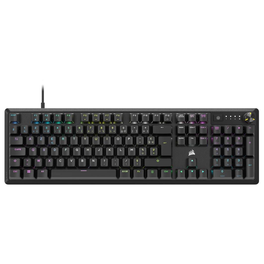 Teclado gaming Corsair K70 CORE AZERTY Francés Negro