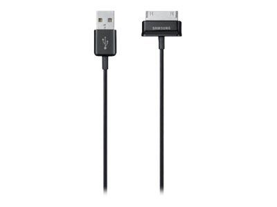 Câble de chargement et de données Samsung ECC1DP0UBE - USB Mascul à Connecteur 30 Broches Samsung Mascul - 1m - Pour Galaxy Note 10, Tab, Tab 2, Tab 7.0, Tab 7.7...