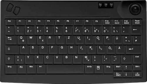 Contour Active Key AK-440 USB Keyboard with Trackball - Black