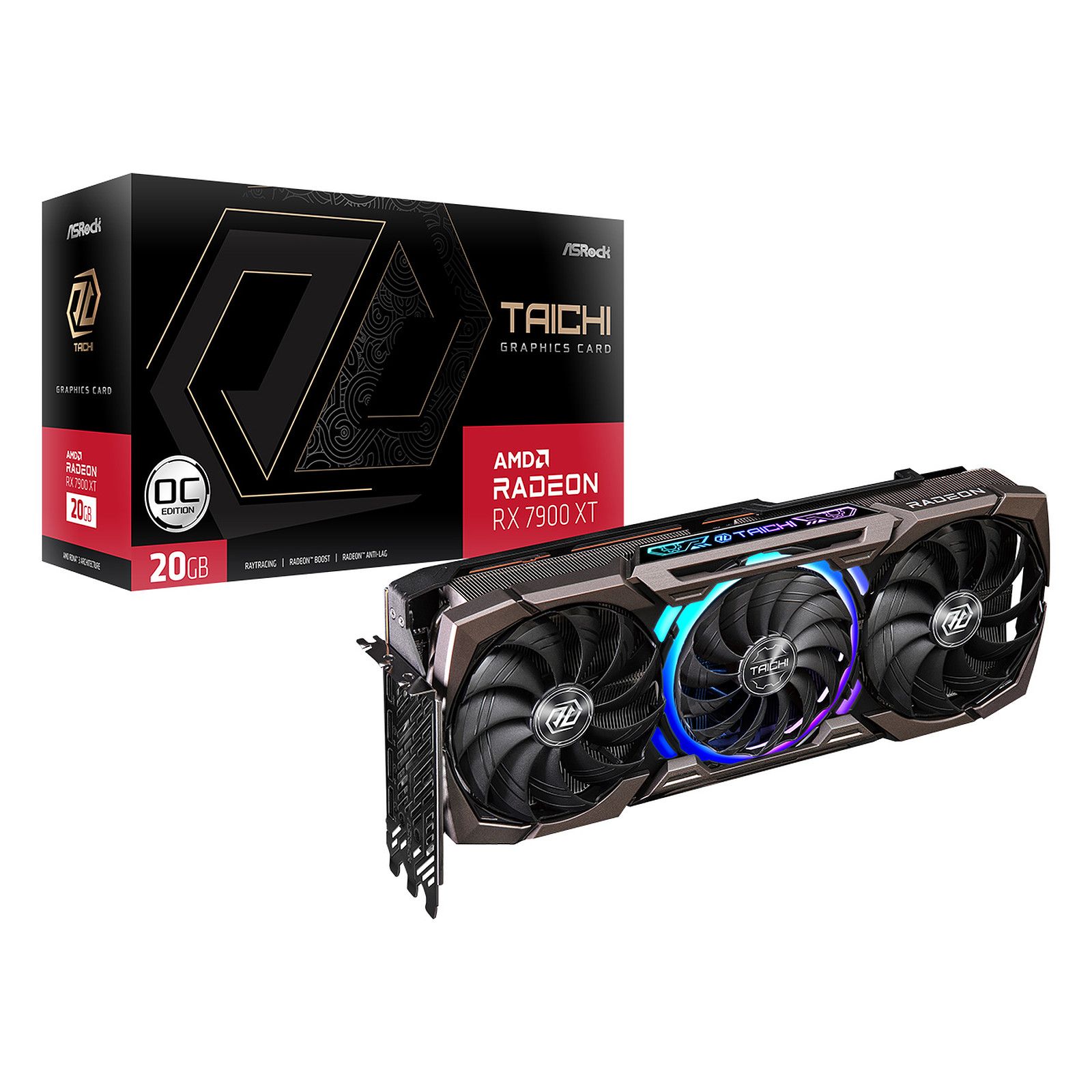 ASRock Taichi RX 7900 XT 20GB GDDR6 PCI Graphics Card