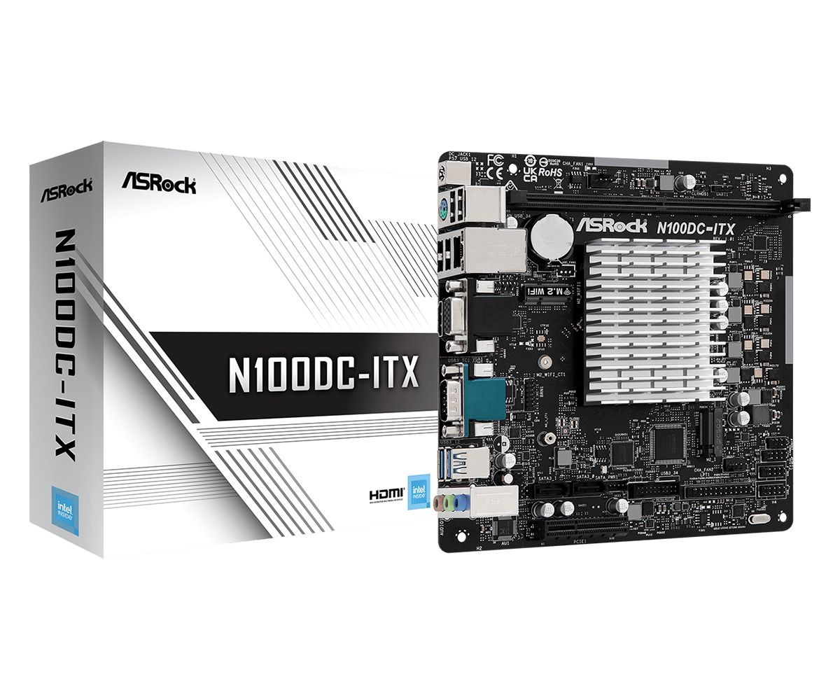 AsRock N100DC-ITX Mini ITX Motherboard