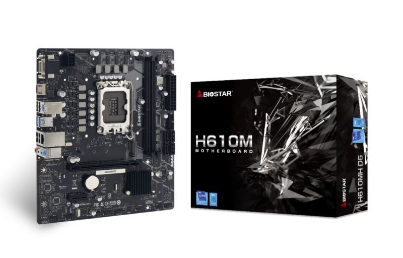 Biostar H610MH D5 LGA 1700 Micro-ATX Motherboard