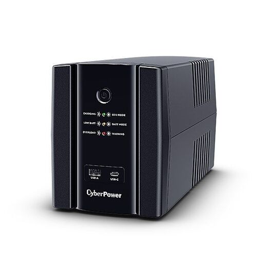 UPS de torre interactiva Cyberpower UT1500EG 1500VA/900W, Memoria, Negro