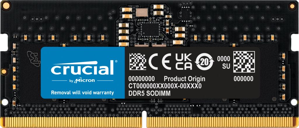 Crucial 8GB DDR5 SO-DIMM ECC Memory Module
