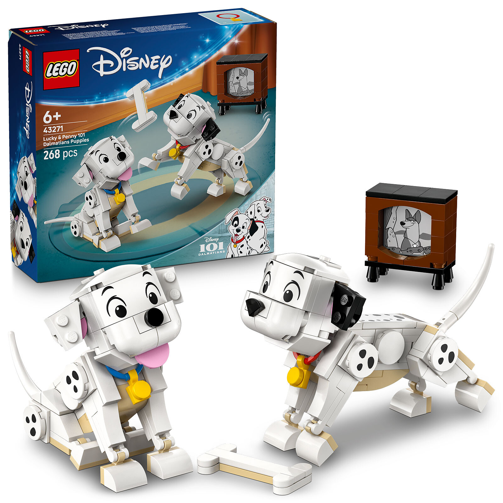 LEGO Disney 43271 Lucky and Penny, the Puppies from 101 Dalmatians