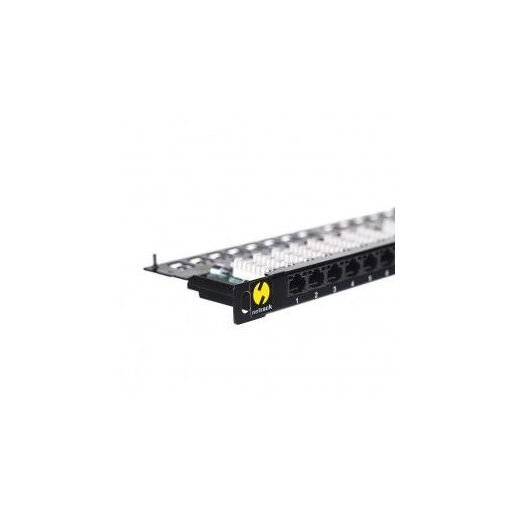 Panel de conexión Netrack 19'' 24 puertos Cat. 6 UTP, negro