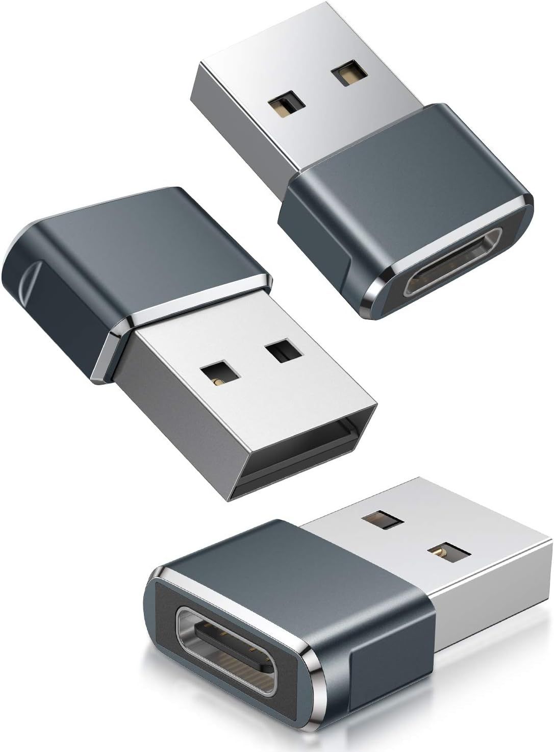 UniversalHouse USB-C Female to USB-A Male Adapter 3 Pack