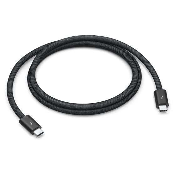 Cable Thunderbolt 4 Pro Apple - USB-C a USB-C - 1 m - Compatibilidad con cadena de flores - Negro
