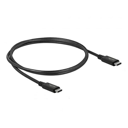 Câble USB-C Delock 0,8 m USB4 Gen 3x2 Noir