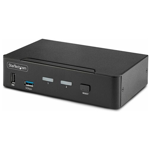 StarTech.com 2-Port DisplayPort KVM Switch, 8K 60Hz, DP 1.4, 6 USB Ports