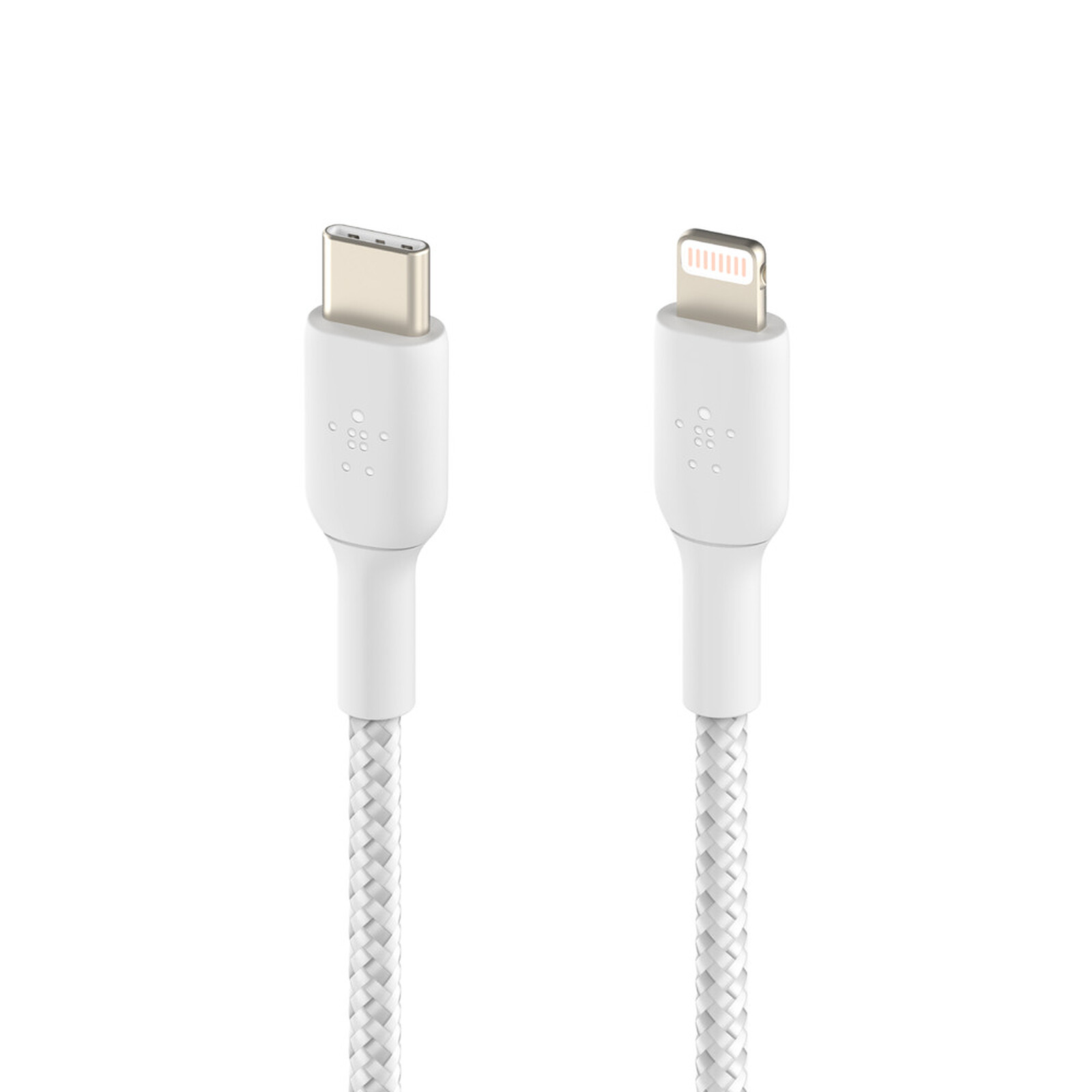 Câble Belkin USB-C vers Lightning MFI (blanc) - 2m