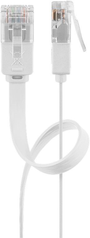 Goobay Cat6 Network Cable, 3m, White