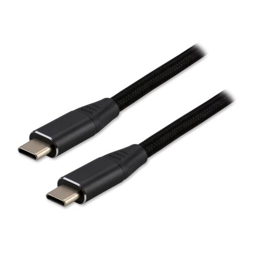 Câble USB-C MCL Samar - Noir Tressé en Nylon - 5m (USB2.0, Alimentation maximale : 5V 2A, Transfert de données : 480 Mbps)