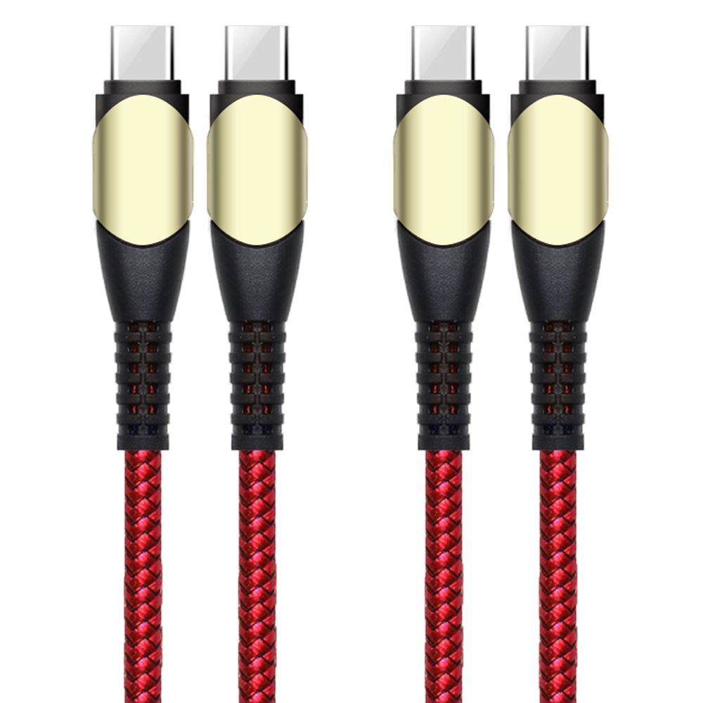 Cable de carga E.F.Connection USB-C a USB-C (1 m) - Rojo