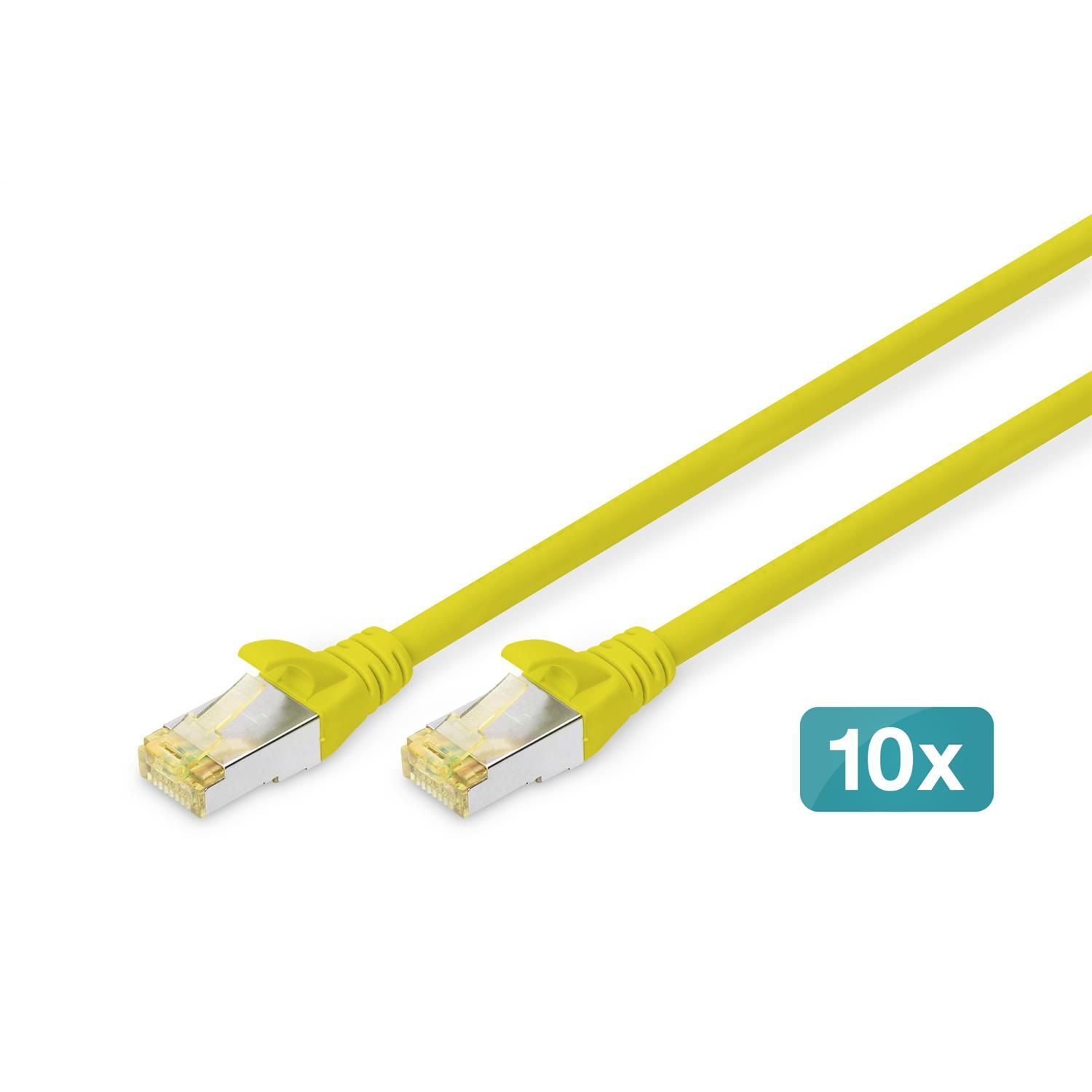 Digitus CAT 6A S/FTP Patch Cables, 10-Pack