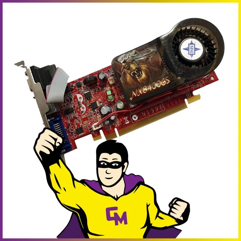 MSI GeForce NX8400GS TD256E 256MB VGA S-Video DVI High Profile Graphics Card