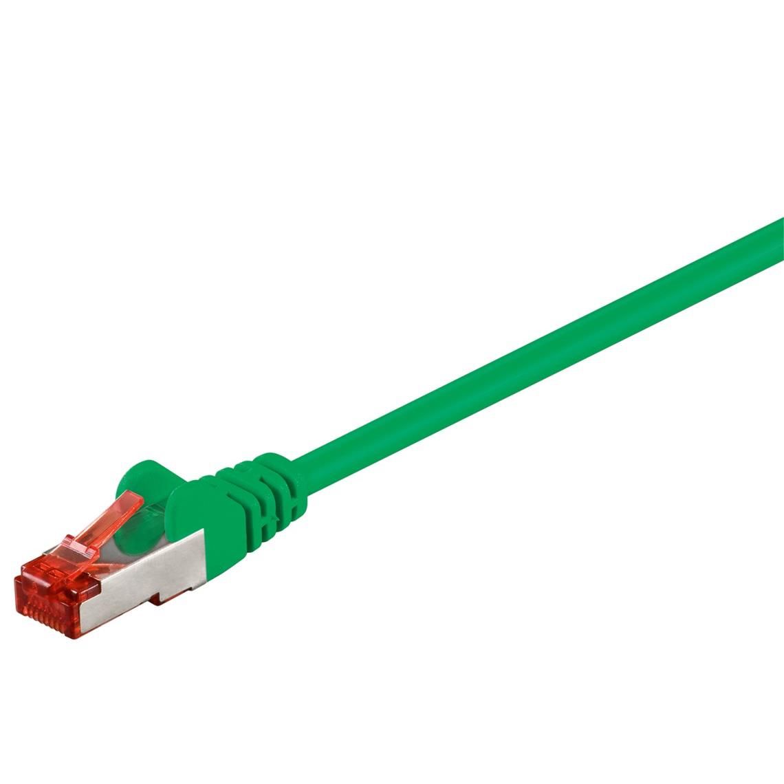 Goobay CAT 6 S/FTP Network Cable, 0.15m, Green