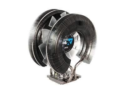 Disipador de calor Zalman CNPS-9900 MAX - (Adecuado para: LGA775, LGA1156, AM2, AM2+, LGA1366, AM3, LGA1155) - Cobre con acabado de níquel - 135 mm - Azul