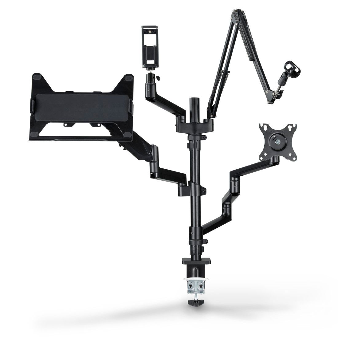 Hama 4-Arm Adjustable Streaming Stand with Height Adjustment and Pivoting