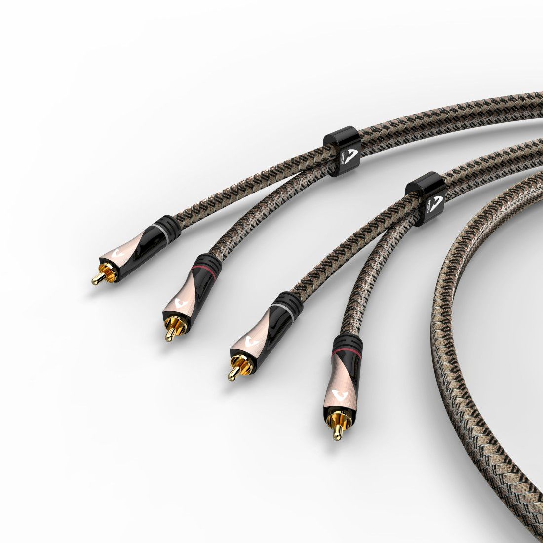 Avinity Audio Cable, 2 RCA Male to Male, Gold Plated, 0.5m