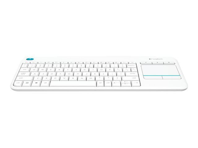 Logitech K400 Plus Wireless Keyboard - German - White