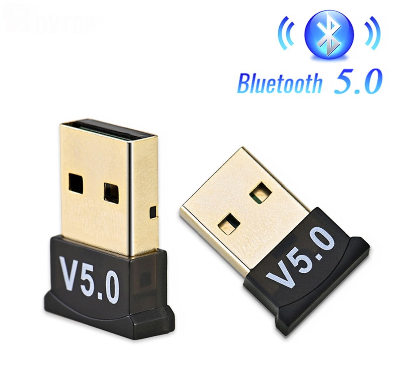 Straße Tech Bluetooth Dongle (USB, BT 5.0, Size: 2.5x1x0.5 in, Black)