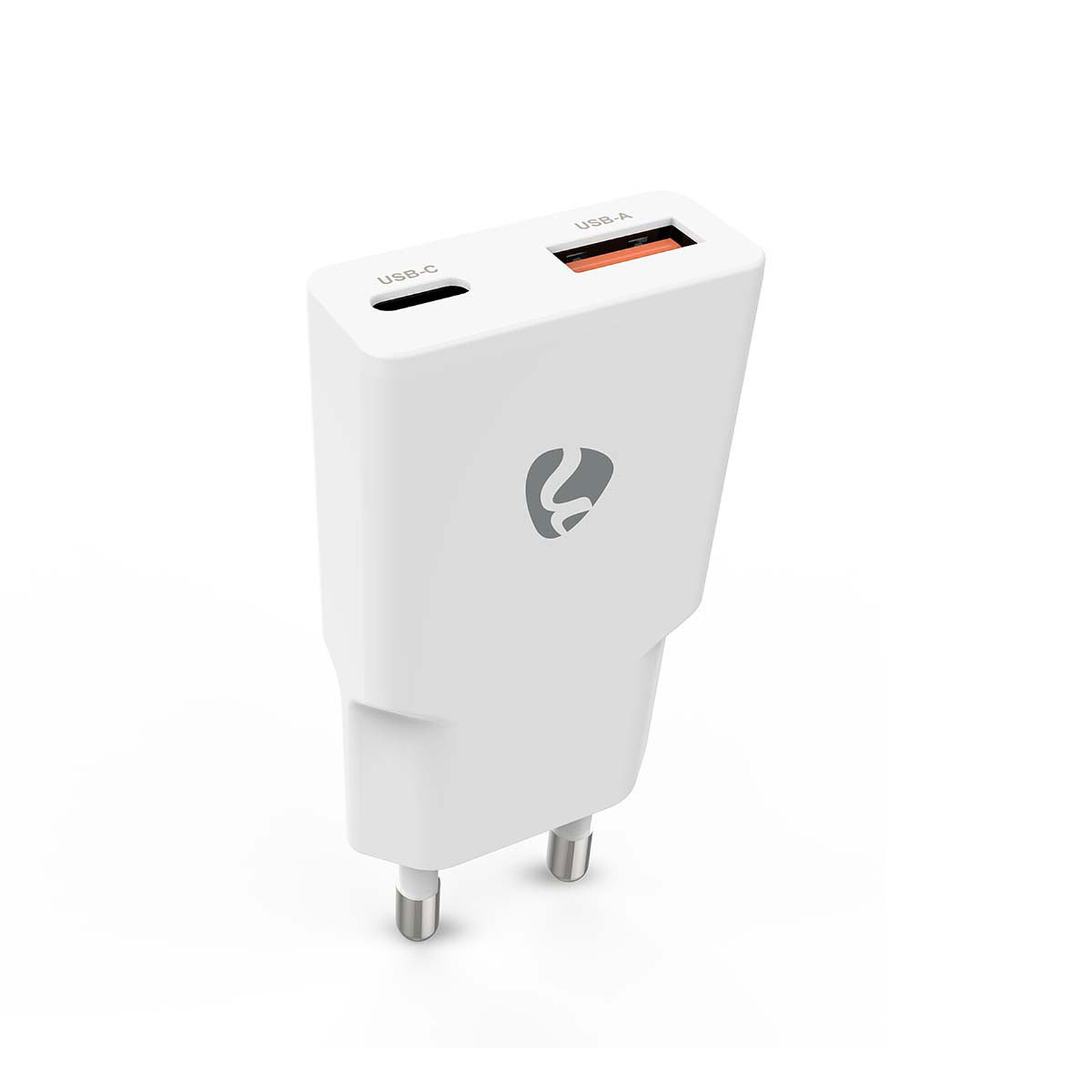Nedis 20W USB + USB-C GaN PD3.0 Wall Charger (White)