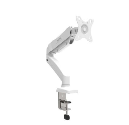 Brazo del monitor Port Design para montaje VESA único pantalla (blanco)