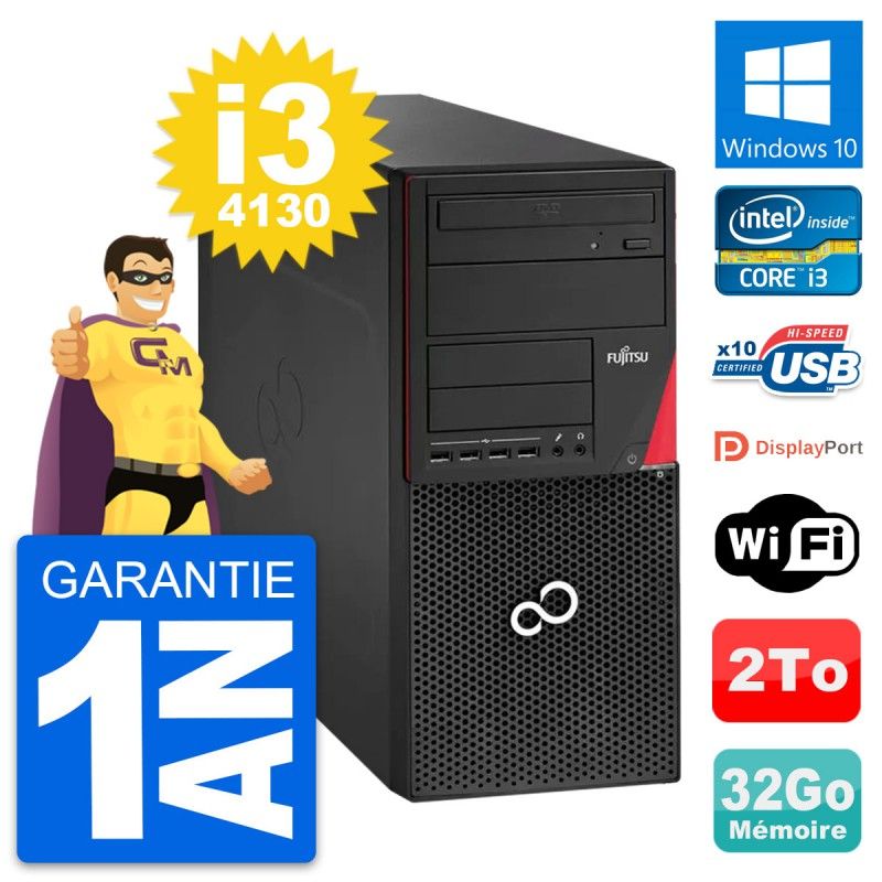 Fujitsu Esprimo P920 Core i3-4130 32GB RAM 2TB HDD Windows 10 Wifi Desktop PC