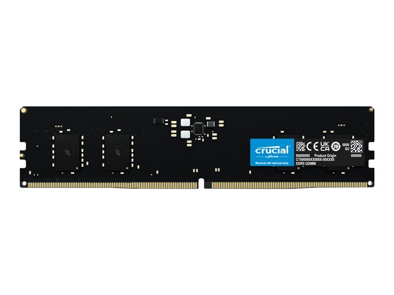 Micron Technology DDR5 8GB DIMM Module (288-Pin, 4800MT/s, PC5-38400, CL40, 1.1V, Unbuffered, Non-ECC)